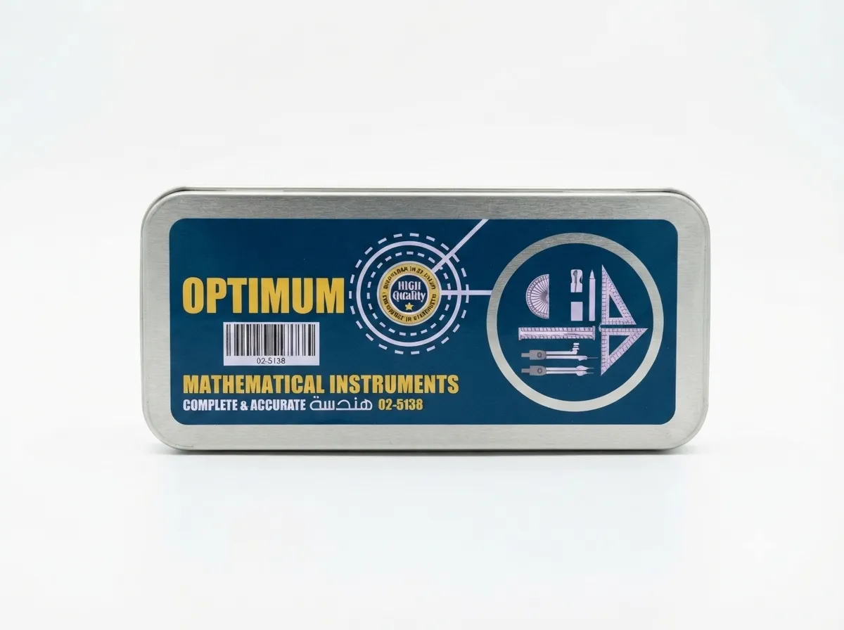 مجموعة هندسة وأدوات مدرسية متكاملة (ماركة Optimum أو Kind) 5