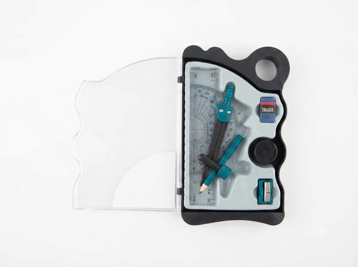 علبة أدوات رياضيات وهندسة tiantian MATHS SET & CARRY CASE - M-91 2