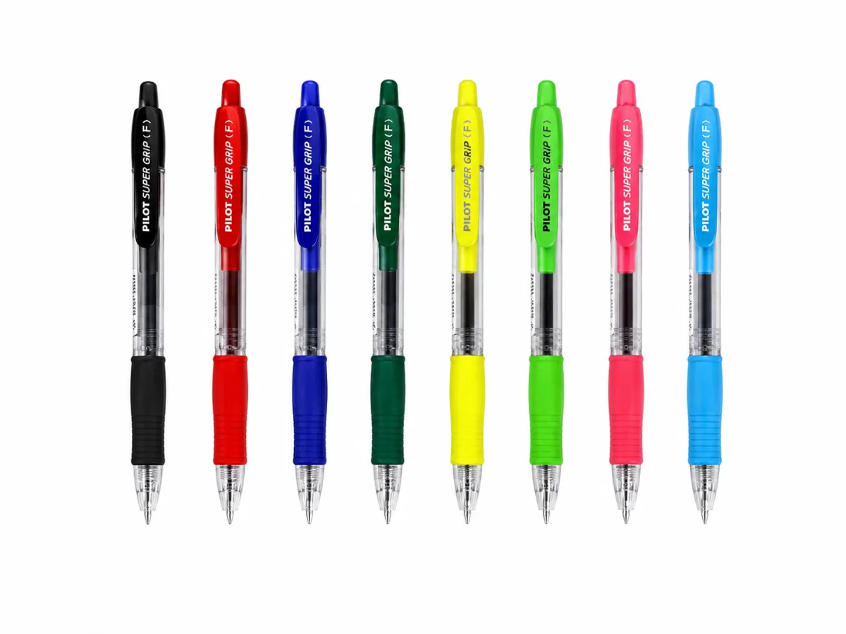أقلام حبر جاف  (PILOT Super Grip F Ink Pen)