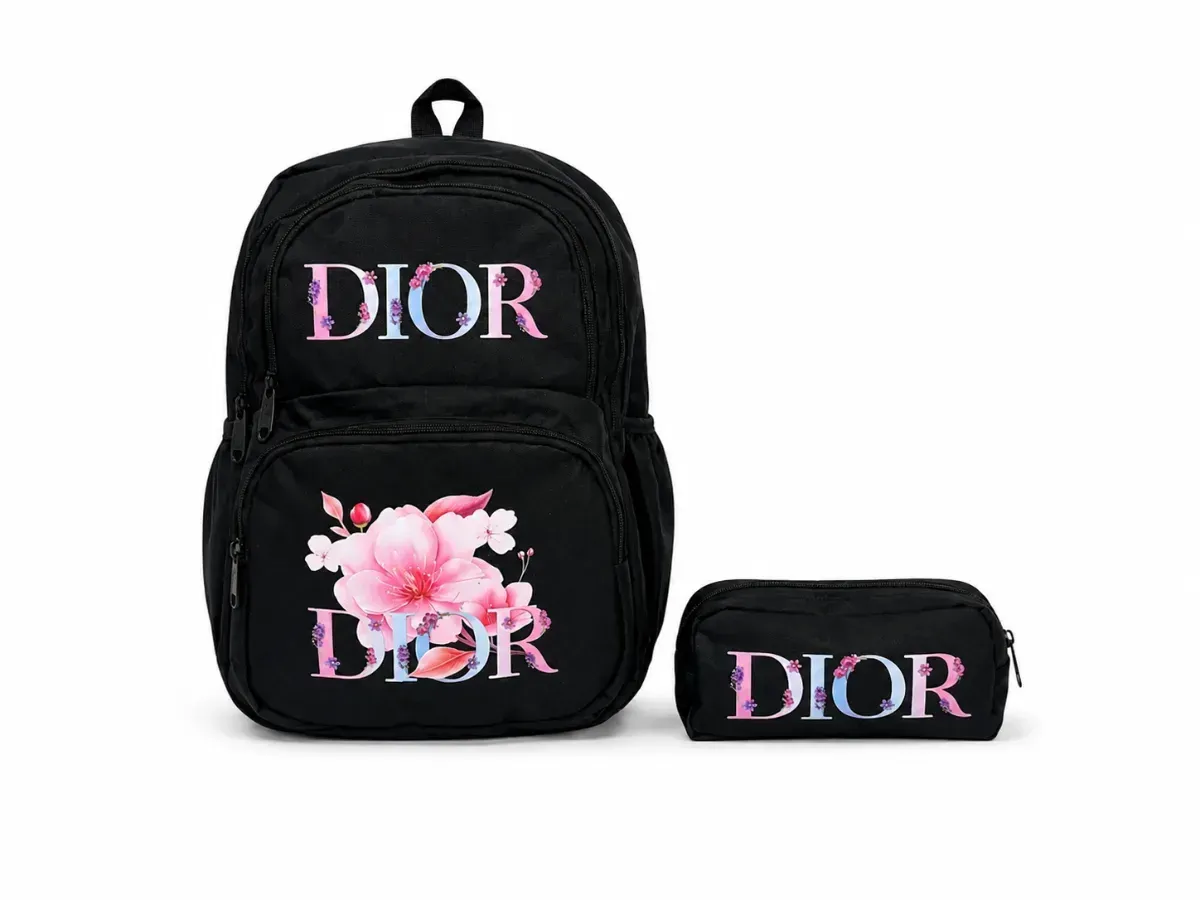 طقم حقيبة مدرسية ومقلمةDIOR 3
